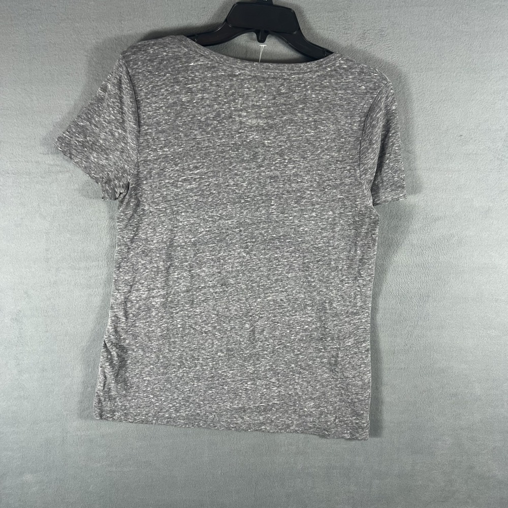 Sonoma The Everyday Tee Women's Size M Gray V-Neck Short Sleeve T-Shirt - Picture 5 of 5